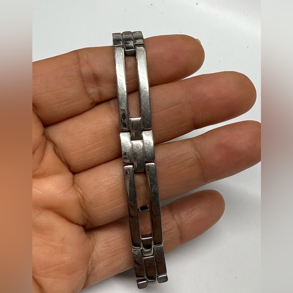 New Men’s Stainless steel Bracelet. 8 3/4” . From Macy’s - Picture 5 of 5